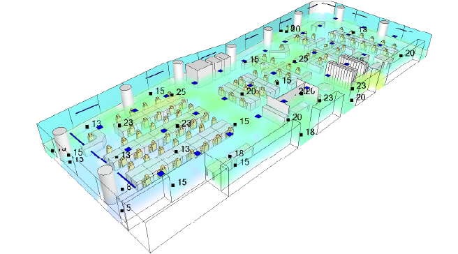 換気設備 更新後（換気量：4,000m3/h）